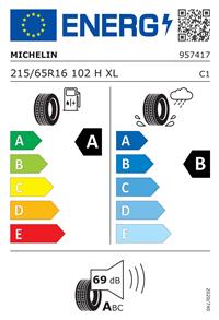 Efficiency label - MICHELIN, PRIMACY 3 215/65R16